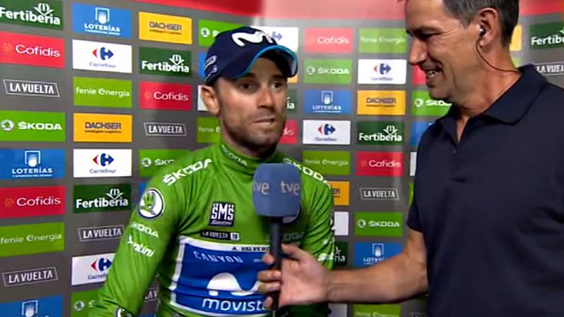 El corredor murciano suma un nuevo r�cord al enfundarse su cuarto maillot verde de la Vuelta ciclista a Espa�a.