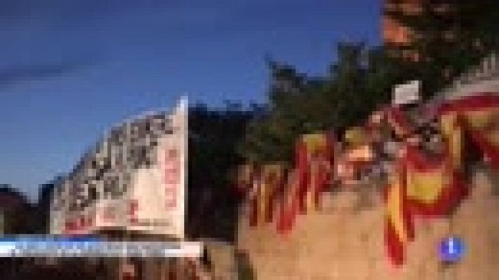 Telediario 1 - Abucheos a Torra en un acto de homenaje a los líderes de la ANC y Ómnium en prisión