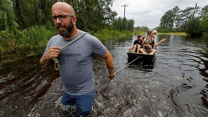 Inundaciones en Carolina del Norte por el huracán Florence