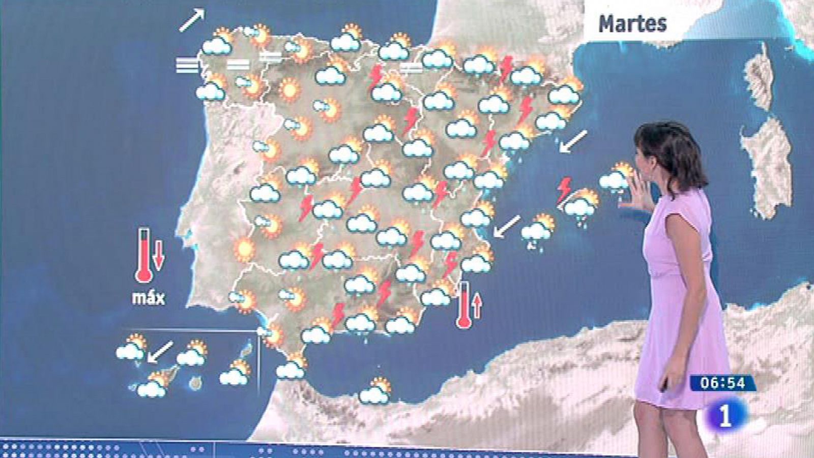 Las precipitaciones se extienden en la Península y Baleares
