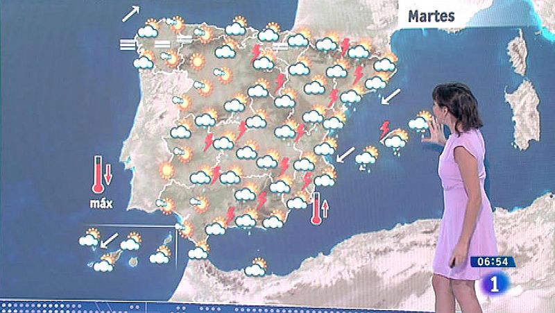 Las precipitaciones se extienden en la Península y Baleares