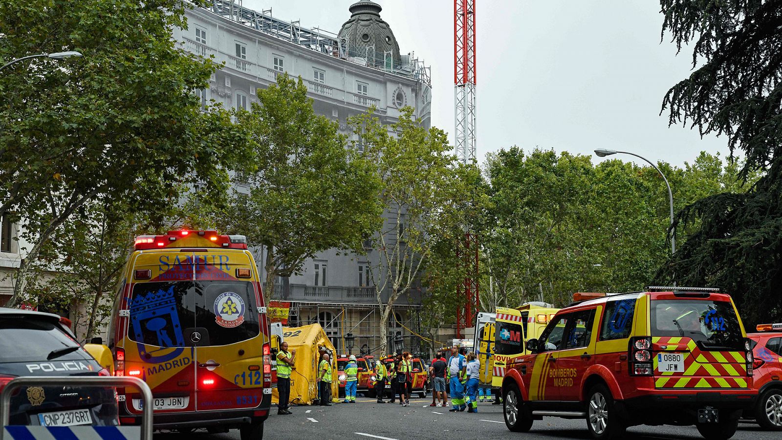 Derrumbe en el Ritz - La Policía y el Ayuntamiento investigan las causas