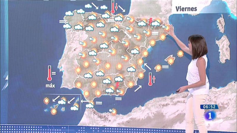 El tiempo será estable este viernes en la mayor parte de España salvo en el extremo norte