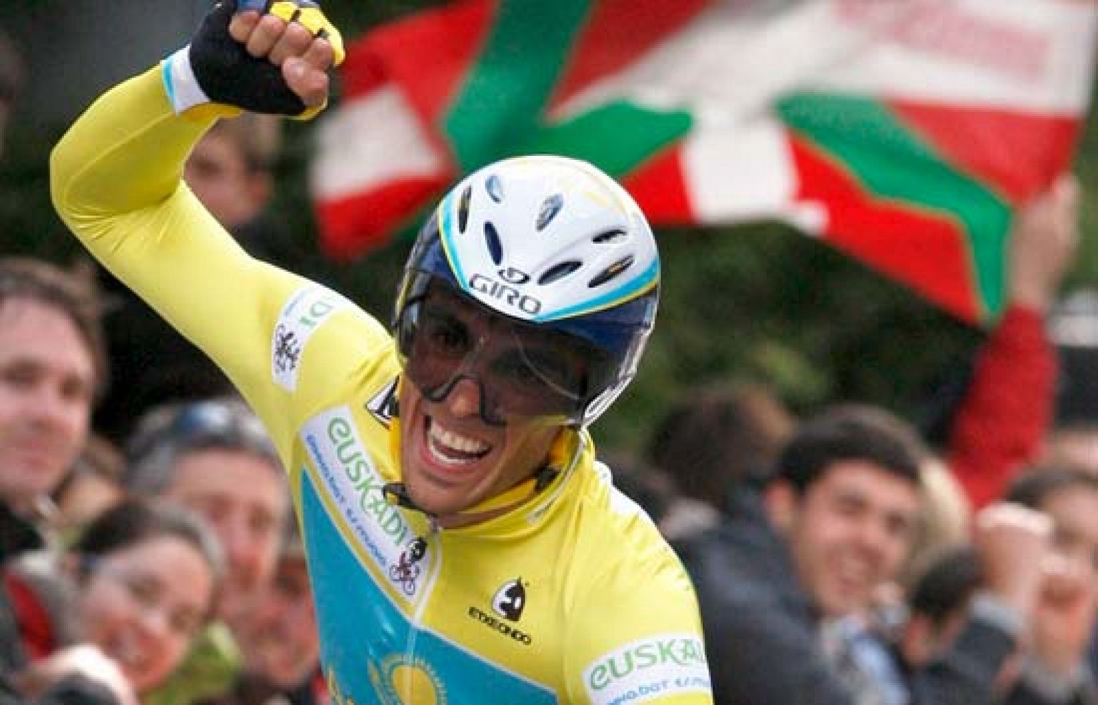 Alberto Contador consigue la victoria absoluta en la Vuelta al Pais Vasco tras dar una exhibición en la contrarreloj final. El corredor de Pinti se adjudica la etapa, quedando a 22 segundos de Toni Colom y a 45 de Samuel Sánchez.  El ciclista ha confirmado que ahora descansará y que correrá la Dauphiné-Liberee para preparar el Tour de Francia.