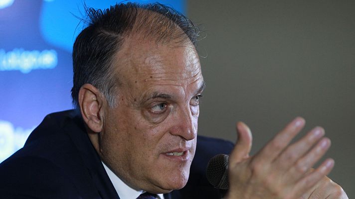Telediario 1 - Tebas se sigue mostrando "optimista" sobre el partido de Liga en Estados Unidos