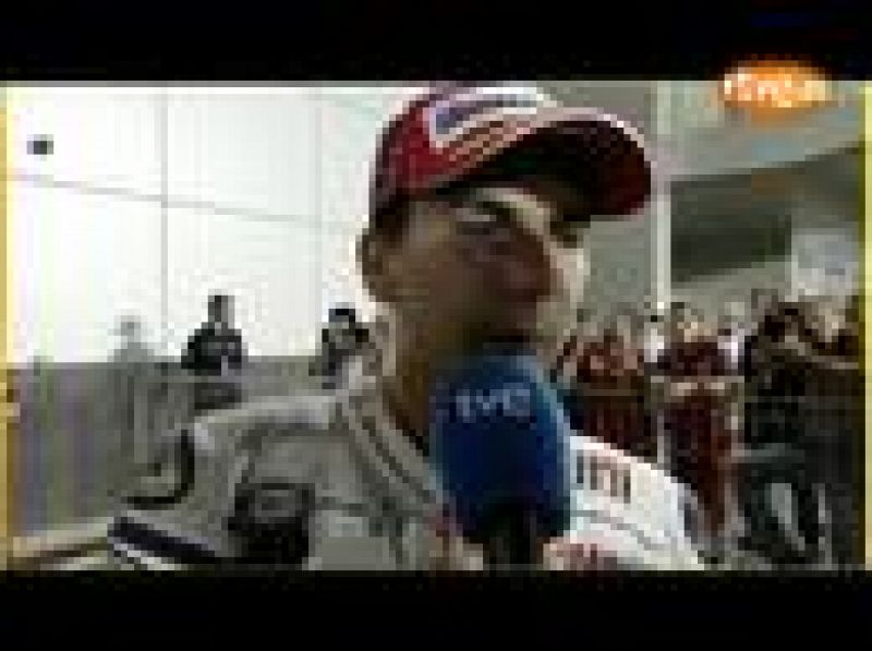 El piloto español Jorge Lorenzo se muestra satisfecho por su tercera plaza en los entrenamientos oficiales de Qatar.