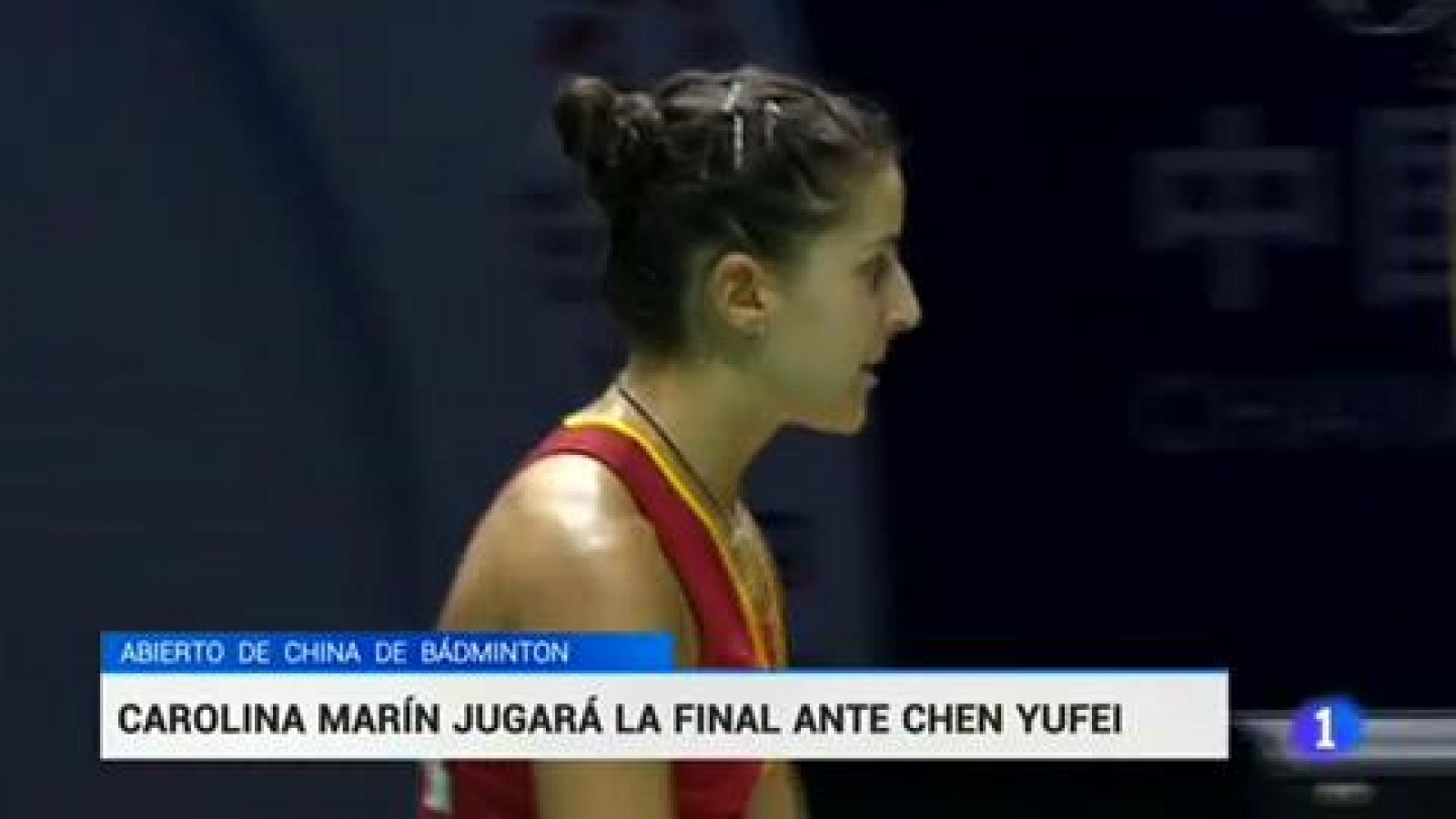 Telediario 1: Marín remonta a Okuhara, prolonga su racha triunfal y jugará otra final | RTVE Play