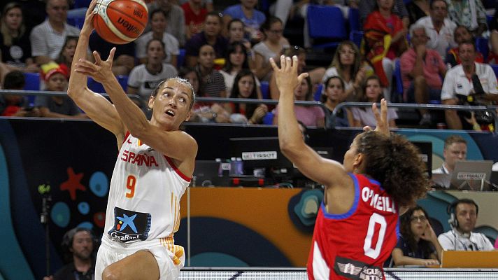 Baloncesto en RTVE - Mundobasket 2018 | Palau-Ndour, alley-oop para empezar a lo grande la segunda mitad ante Puerto Rico