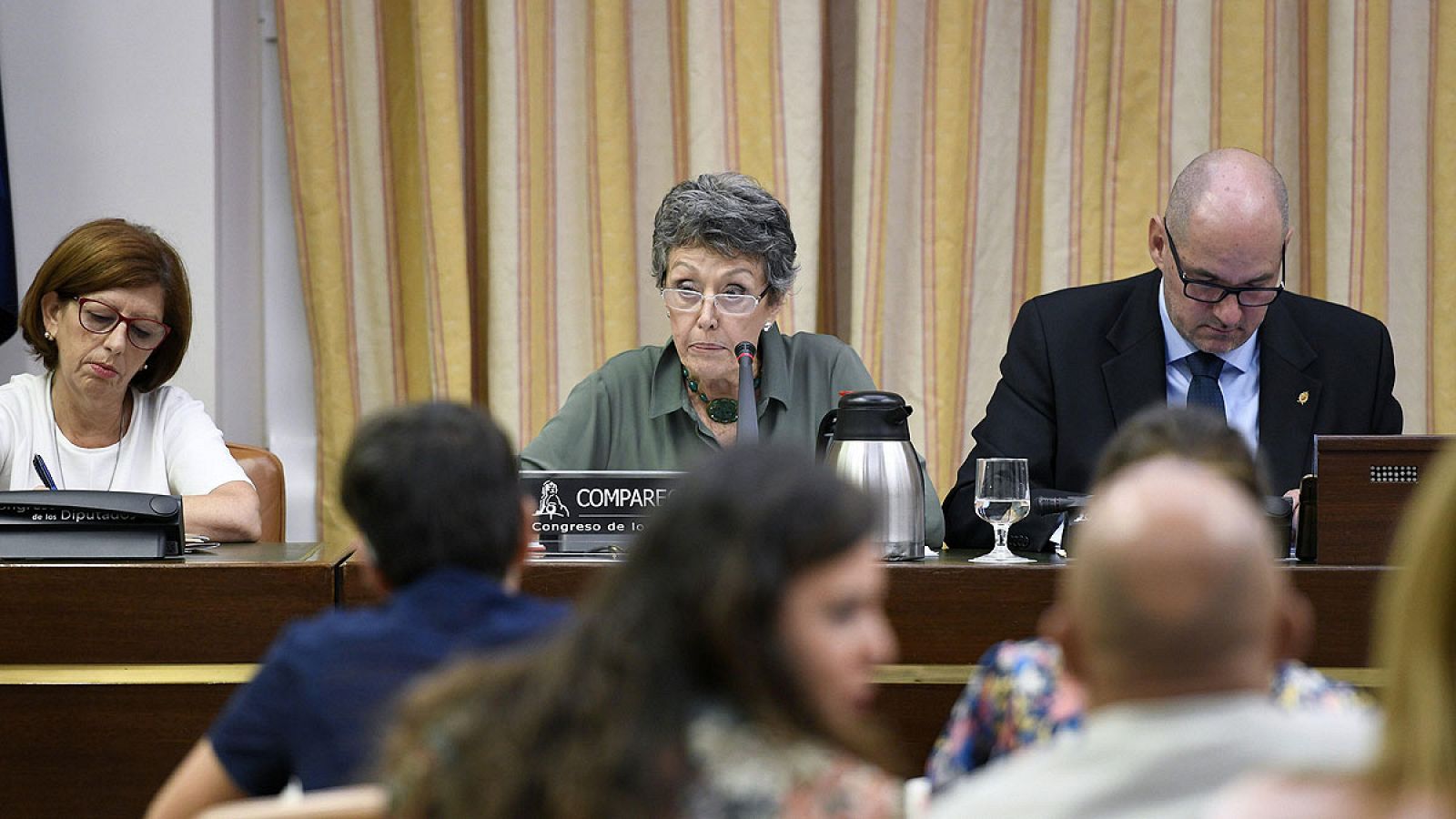 Rosa María Mateo defiende en el Congreso su libertad e imparcialidad y niega una "purga" en RTVE 