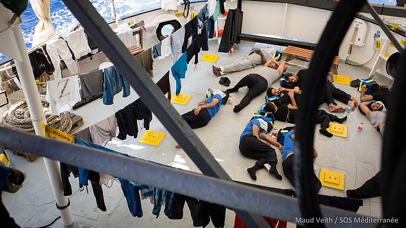 Las 58 personas rescatadas en el último viaje del Aquarius serán acogidas por cuatro países