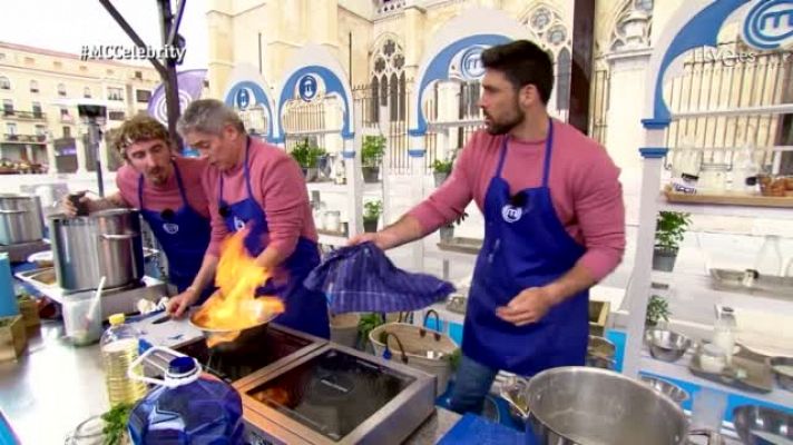 MasterChef Celebrity - El equipo azul acaba entre llamas