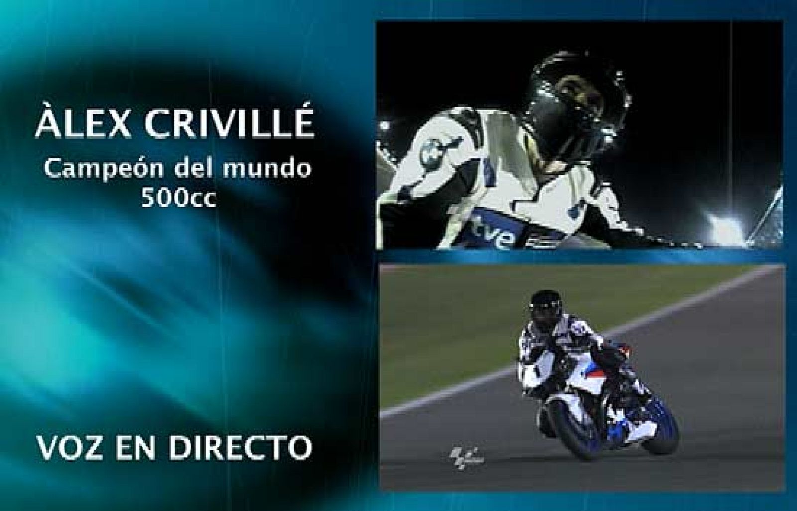 El ex campeón del mundo Álex Crivillé analiza sobre una moto el circuito qatarí de Losail.