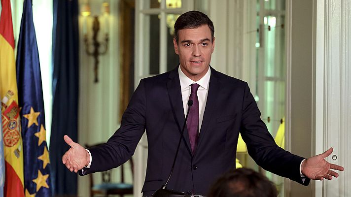 Telediario 1 - Sánchez descarta la dimisión de Delgado: "No nos va a marcar la agenda un corrupto"