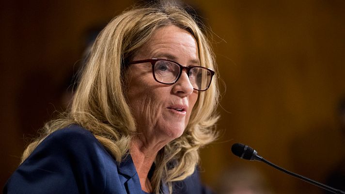 Telediario 1 - La presunta víctima de Kavanaugh no duda en señalarle como el chico que intentó abusar de ella en el instituto