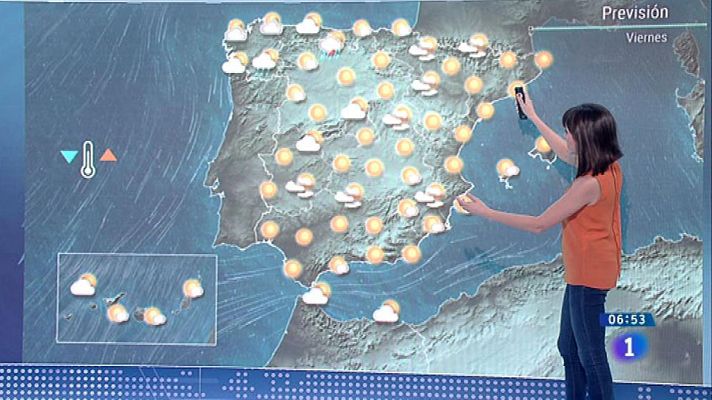 El tiempo - Este viernes predominará el tiempo estable con temperaturas al alza