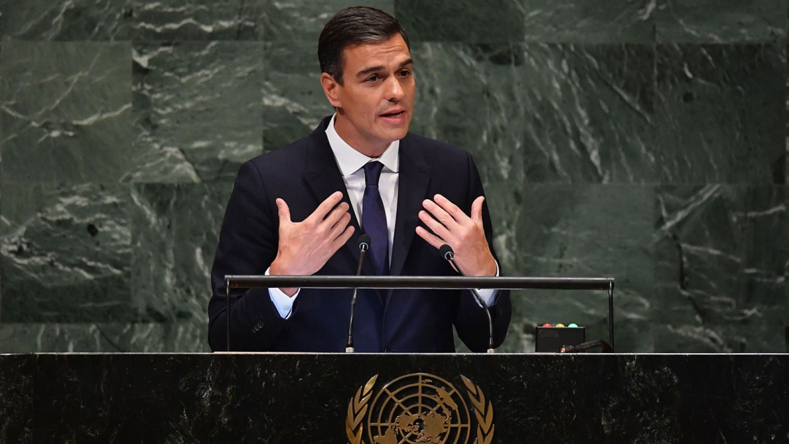 Telediario 1: Sánchez, en la Asamblea General de la ONU | RTVE Play