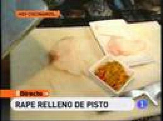 Rape relleno de pisto