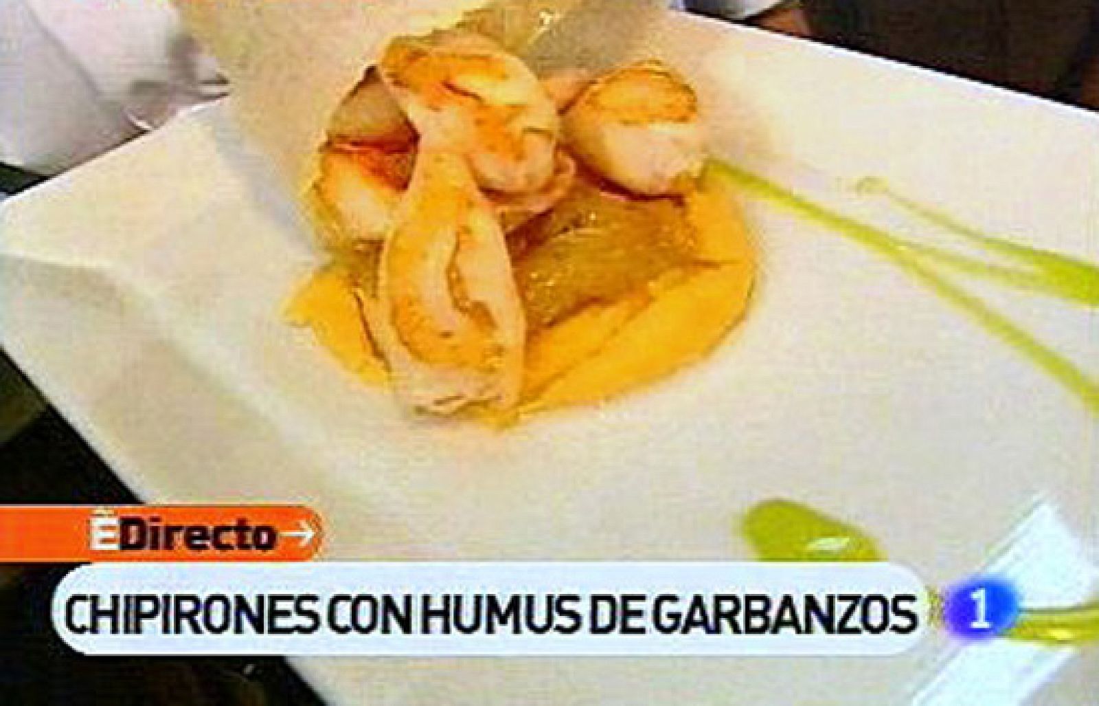 España Directo - Chipirones con humus de garbanzos - RTVE Cocina | Ver