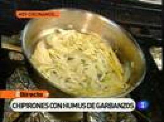 RTVE Cocina - Chipirones con humus de garbanzos
