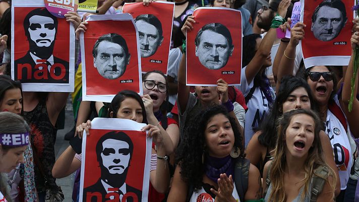 Informativo 24h - "Él no", el grito de miles de mujeres en Brasil contra Bolsonaro