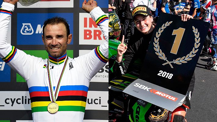 Telediario 1 - Valverde y Carrasco llevan la alegría a Murcia