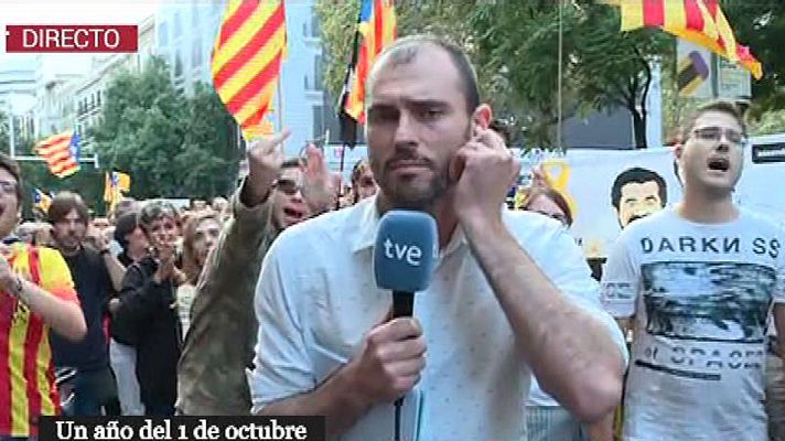Informativo 24h - Comienza la manifestación principal del 1-O, con gritos de "1 de octubre, ni olvido ni perdón"