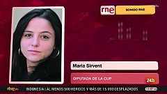 María Sirvent (CUP) lamenta las "cargas desproporcionadas" de los Mossos contra "el movimiento popular"