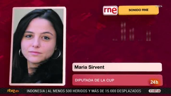 Informativo 24h - Declaraciones de María Sirvent (CUP)