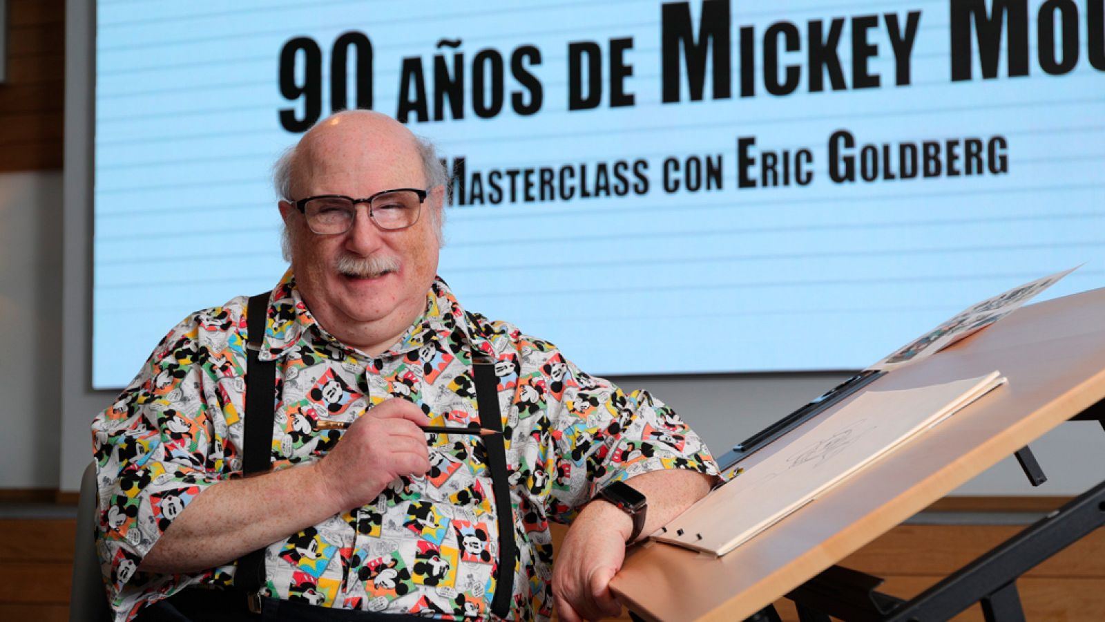 Telediario 1: Eric Goldberg imparte una clase magistral en Madrid para celebrar los 90 años de Mickey Mouse | RTVE Play