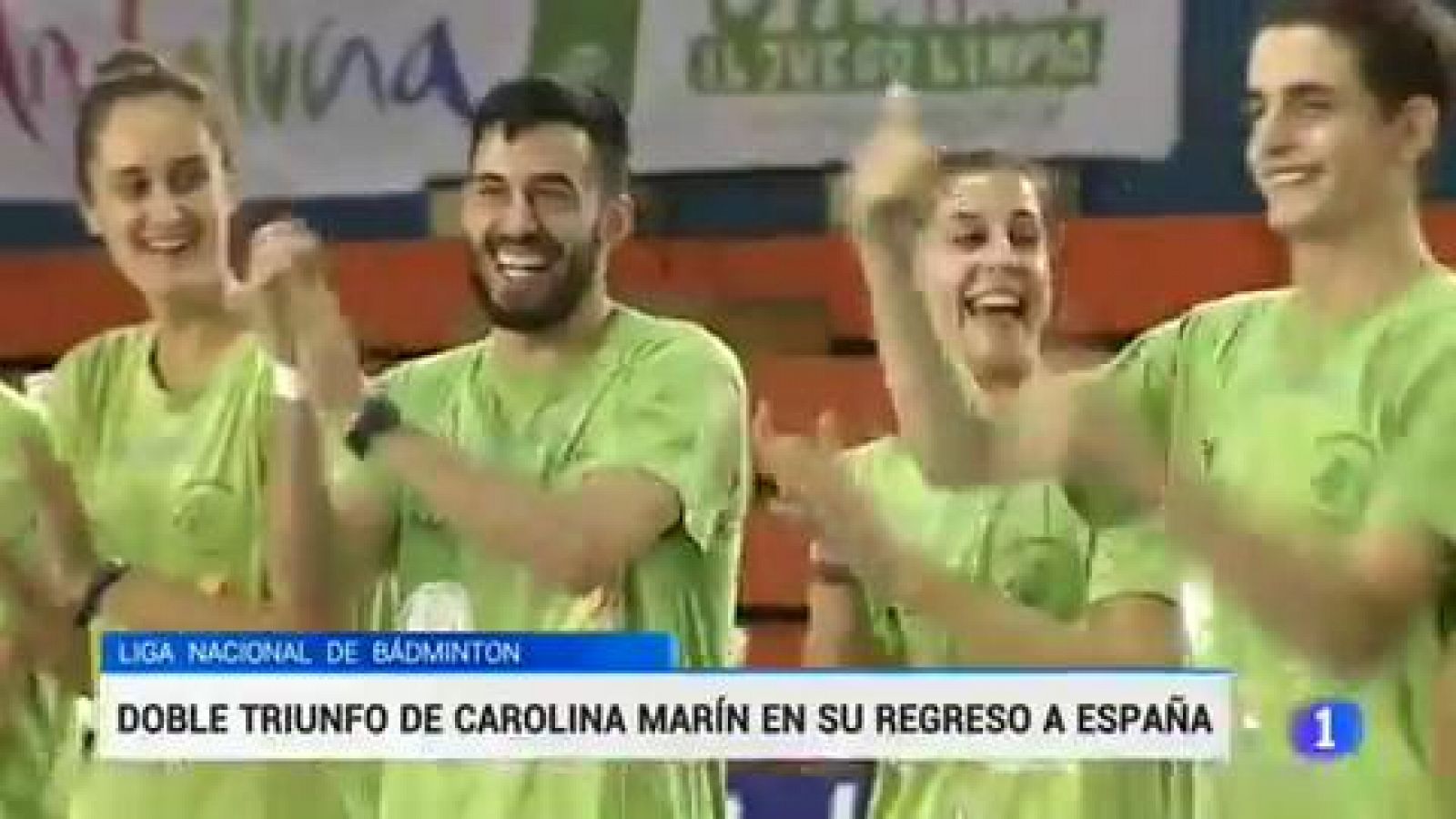 Telediario 1: Carolina Marín vuelve a la liga española con victoria | RTVE Play