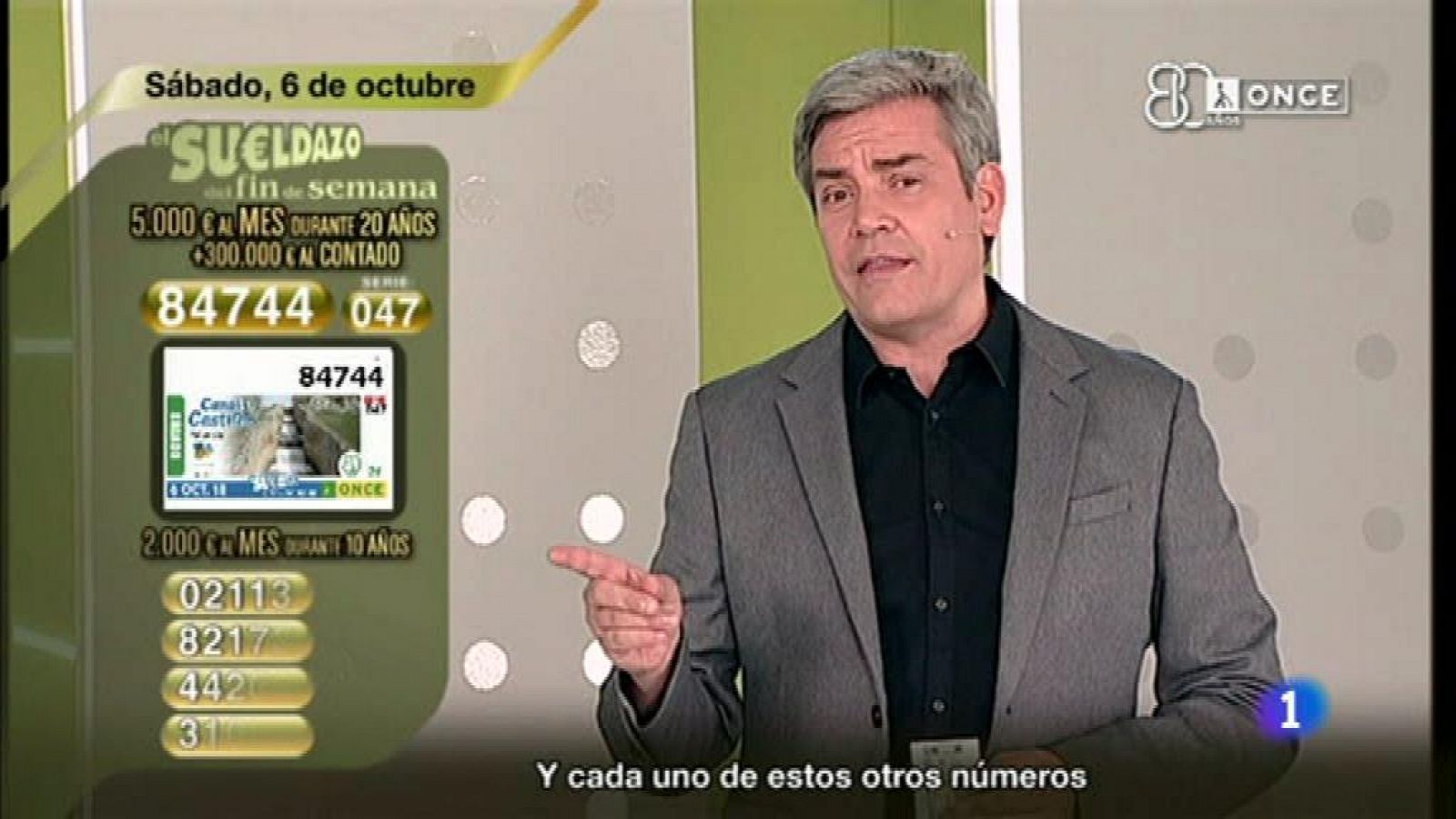 Sorteo ONCE - 06/10/18 - ver ahora