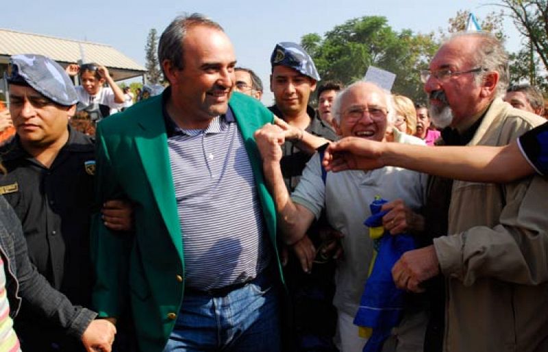 Ángel Cabrera ha sido recibido como un héroe en Villa Allende, su pueblo natal, dos días después de ganar el Masters de Augusta