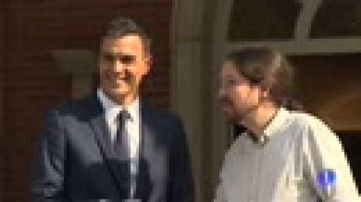 Telediario 1 - Echenique advierte: "en estos momentos" el voto de Podemos a los Presupuestos de Sánchez es 'no'