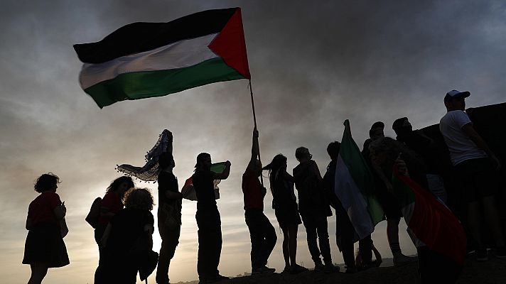 Telediario 1 - La línea roja del tranvía urbano de Jerusalen: una muralla invisible, pero tambien un espacio de encuentro