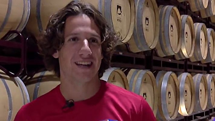 Telediario 1 - Los jugadores del Calahorra cambian el entrenamiento por la vendimia