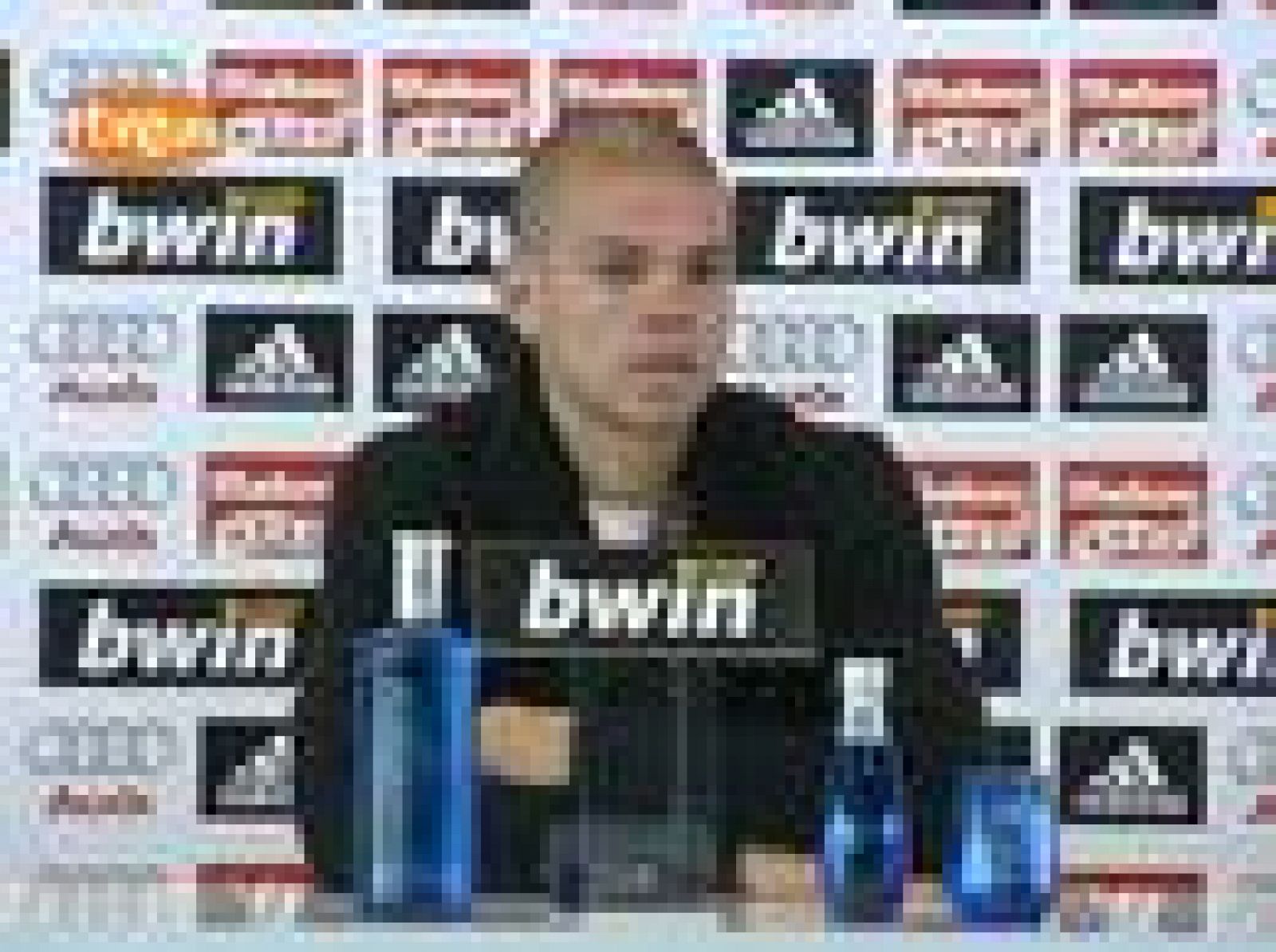 El central portugués del Real Madrid Képler Laveran Lima, 'Pepe', confía en que el Getafe ayude a las aspiraciones del conjunto que entrena Juande Ramos, quien ha recibido los elogios de su pupilo (15/04/2009). 