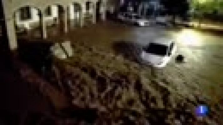 Telediario 1 - La tromba de agua en Mallorca dejó arrasado el municipio de San LLorenç des Cardassar