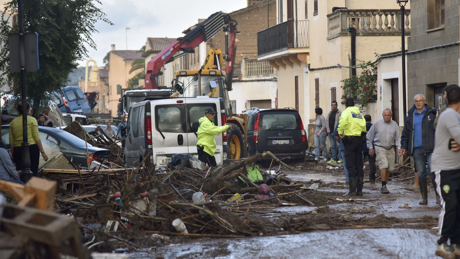 Así fue la riada que desbordó Sant Llorenc de Cardassar 