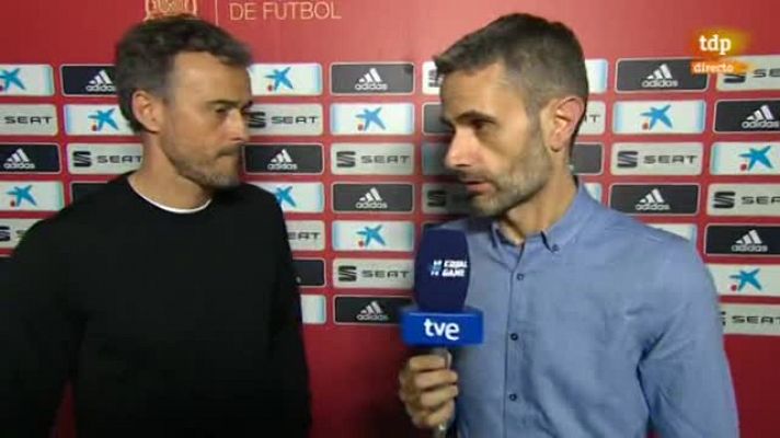 Luis Enrique: "He visto al equipo muy metido, una actitud casi perfecta"