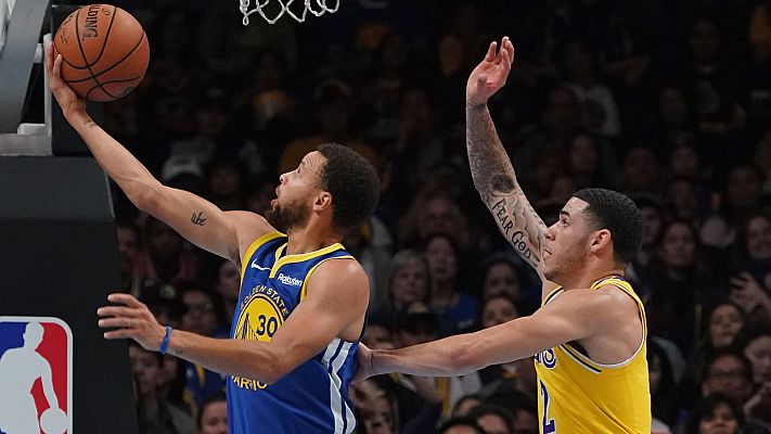 Baloncesto en RTVE - Los Lakers baten a los Warriors en el último amistoso sin LeBron