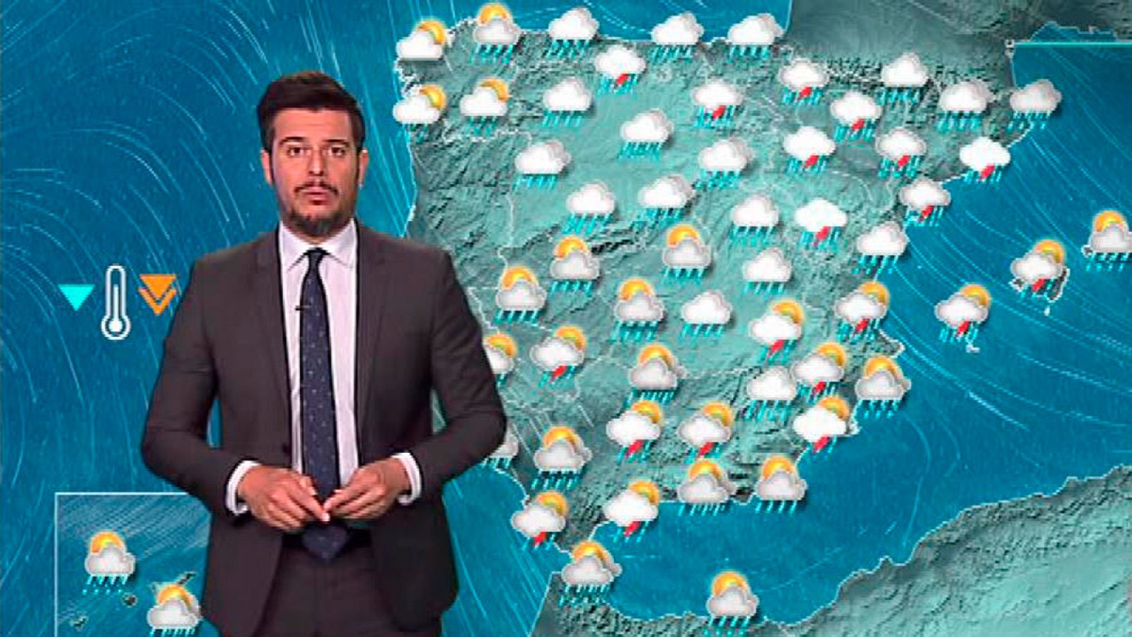 Lluvias, vientos fuertes y descenso notable de las temperaturas