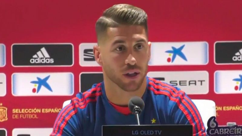 Sergio Ramos: "La baja de Piqué está siendo sustituida por compañeros que están en un buen momento"