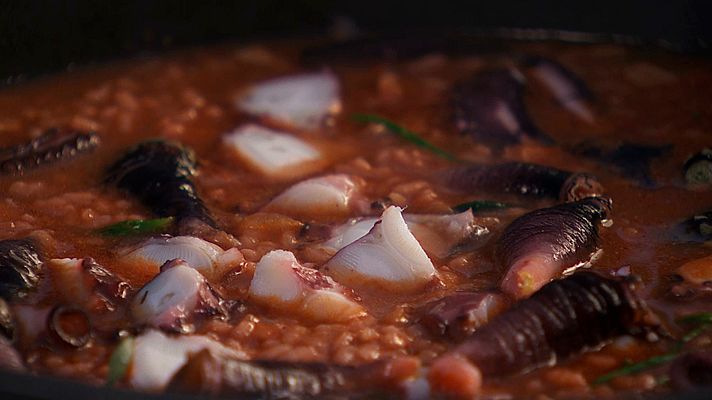 RTVE Cocina - Arroz caldoso de pulpo y percebes