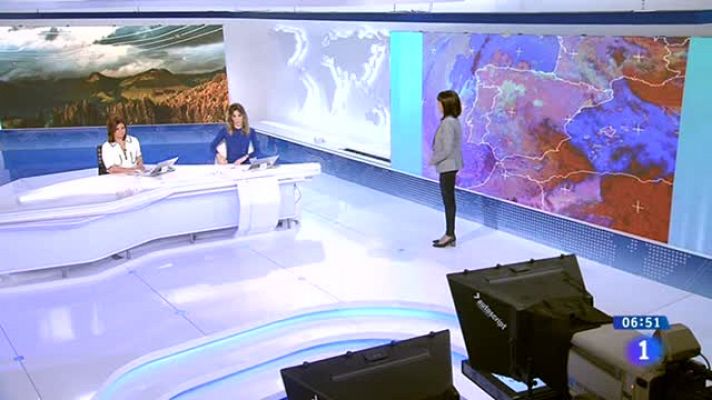 El tiempo - Chubascos fuertes en el sudeste de Andalucía y débiles en Cataluña, y temperaturas en ascenso en el interior