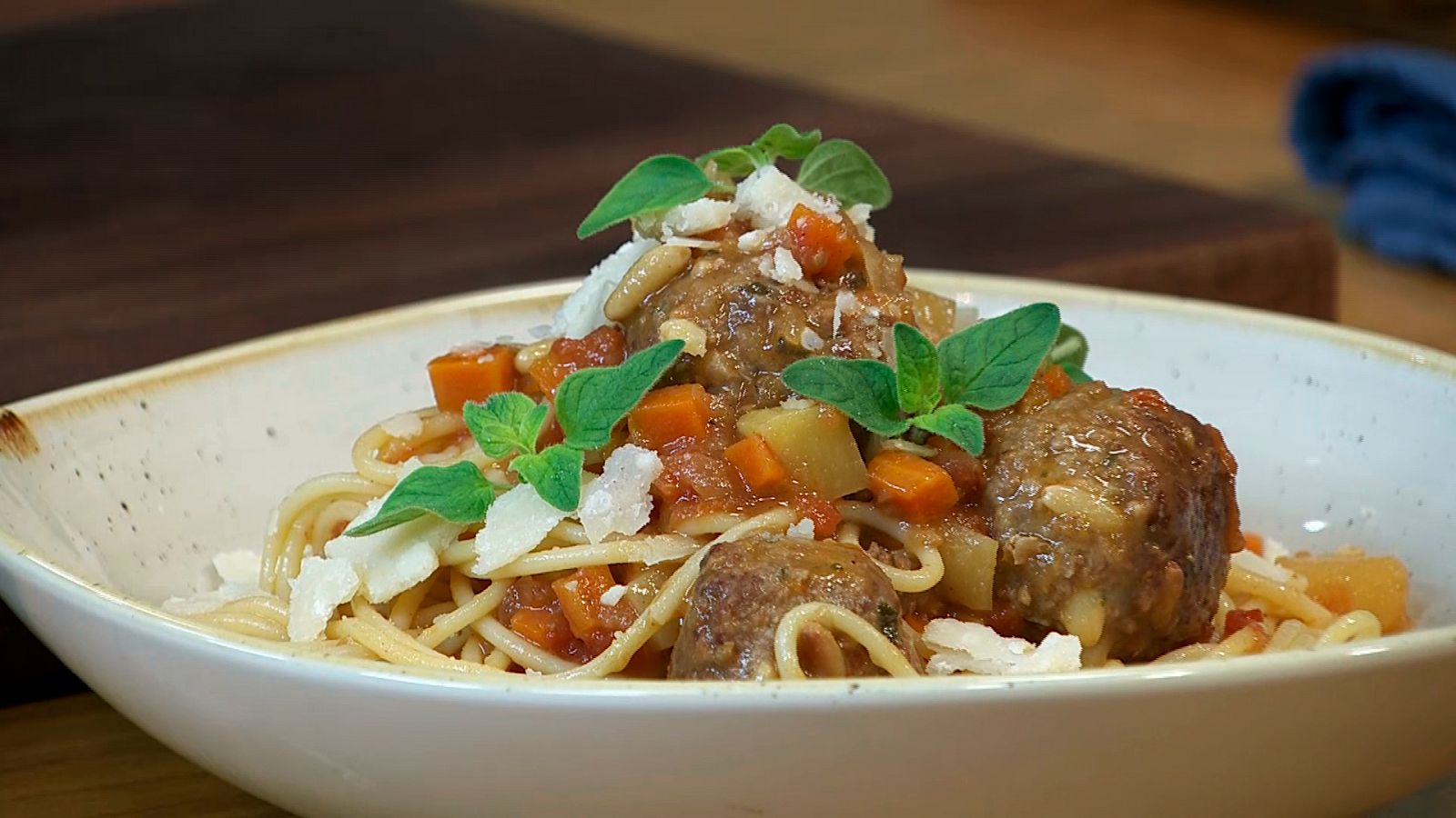 Torres en la cocina - Espaguetis con albóndigas