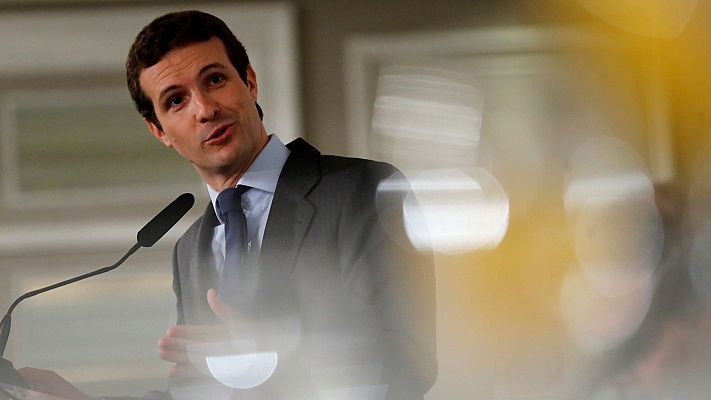 Casado pide a Bruselas que exija a Sánchez "lo mismo" que a Rajoy en los Presupuestos