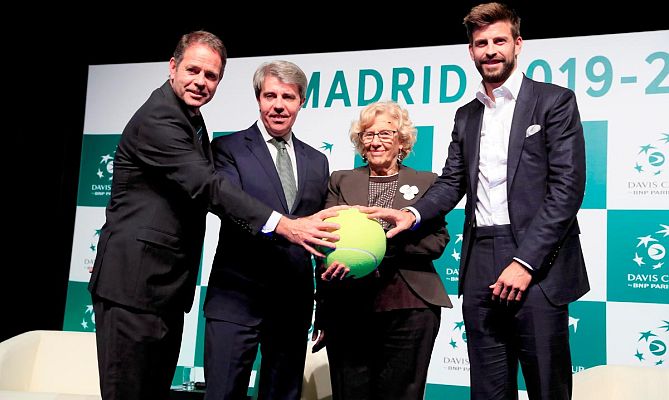 Telediario 1 - Piqué se muestra "positivo" con que Djokovic esté en la nueva Copa Davis