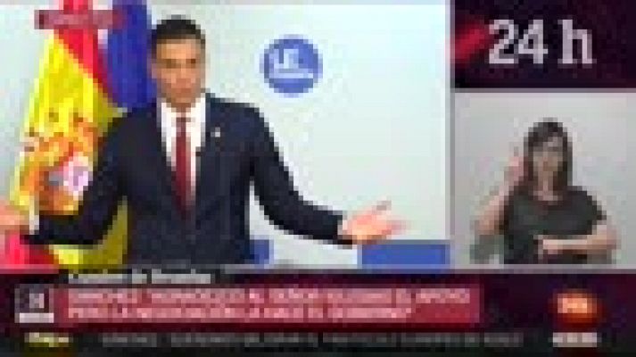 Informativo 24h - Sánchez asegura que la confianza de la UE en los Presupuestos es "muy importante"