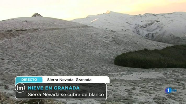 Sierra Nevada se cubre de blanco