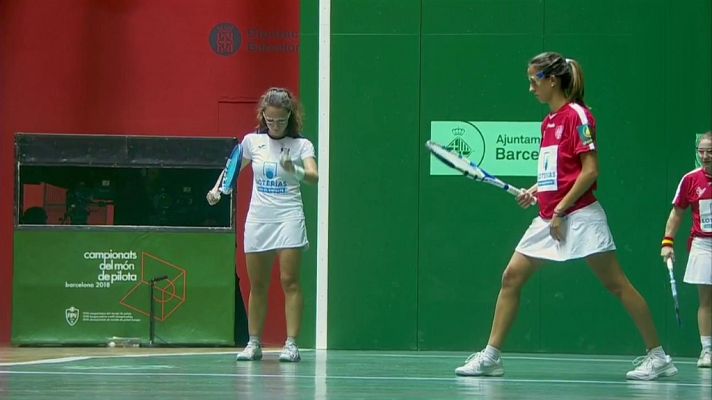 Pelota - Campeonato del Mundo 2018 de Frontenis Femenino Semifinal: España - Francia